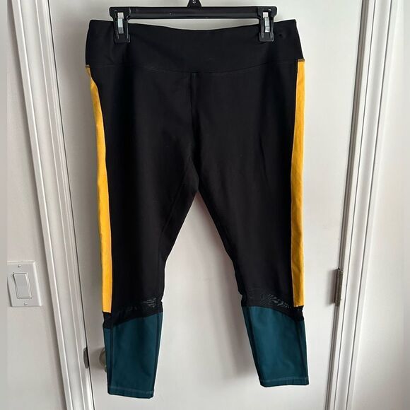 Zella Colorblock Athletic Leggings, Size Large - Picture 1 of 5